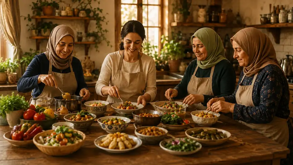 Aysel Hanım Ev Yemekleri sofrası