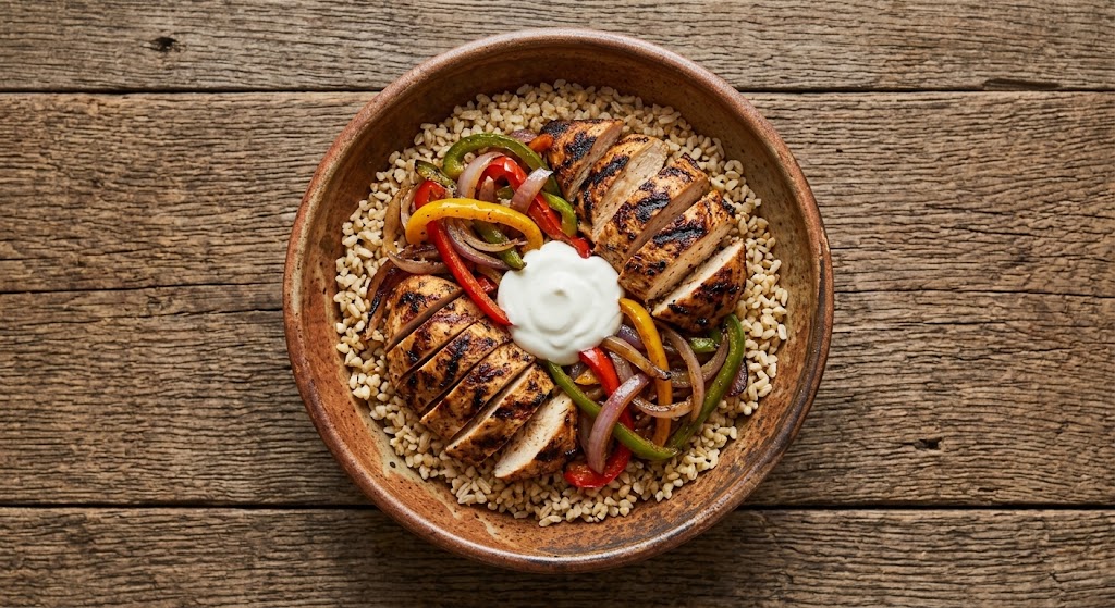 Tavuk fajita kasesi