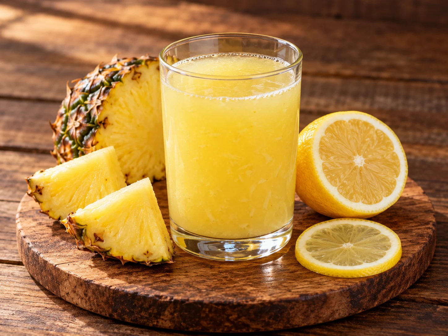 Ananas-limon detoks suyu