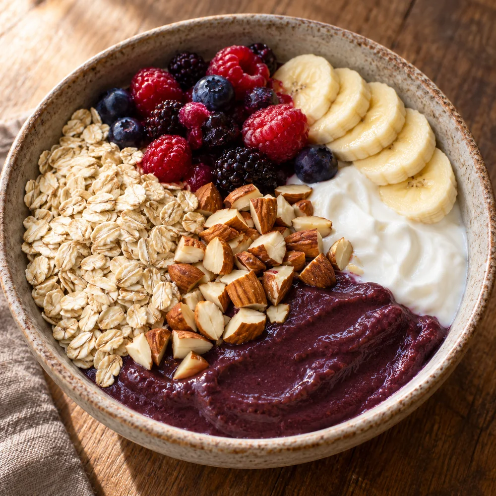Açaí Bowl Günü · Bademli Açaí Öğün Bowl