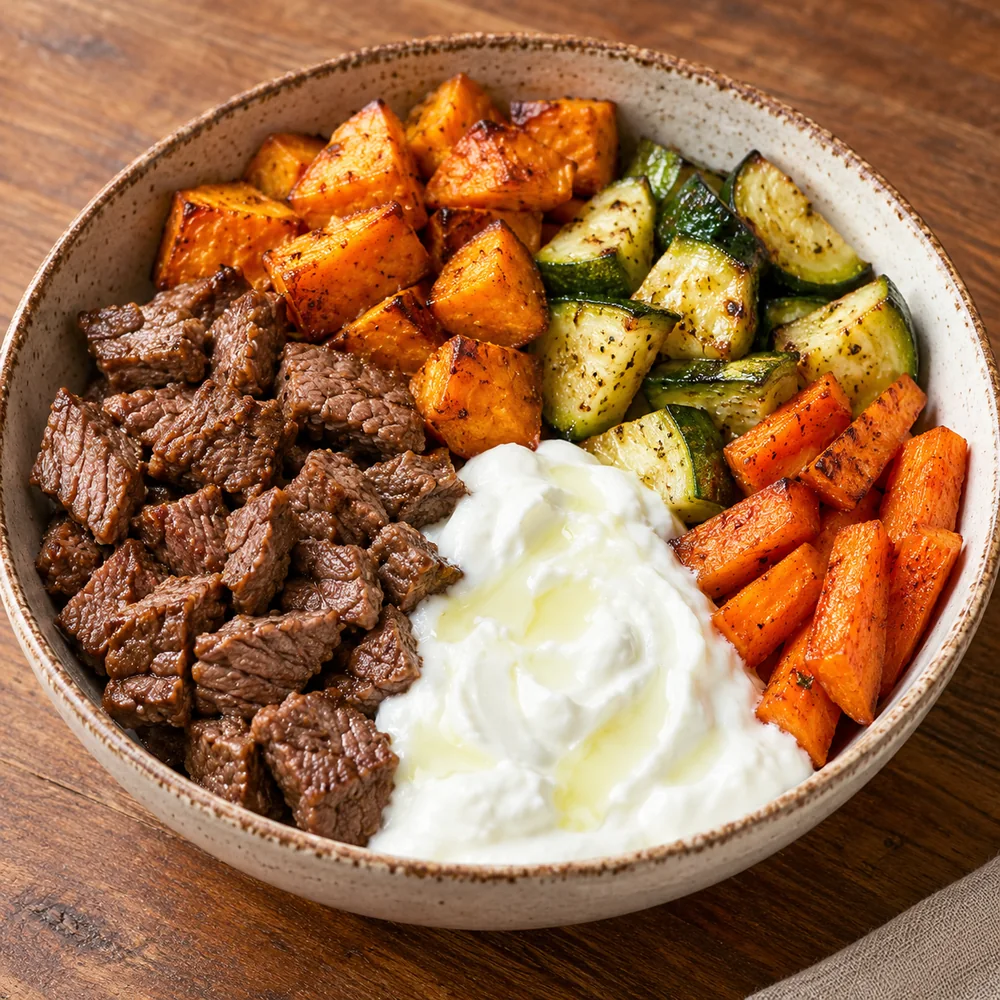 Dana & Fırın Sebze Yoğurtlu Bowl