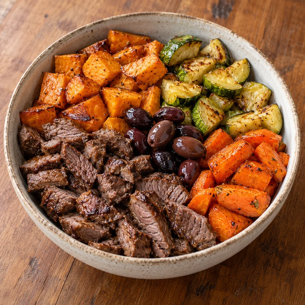 Dana & Fırın Sebze Zeytinli Bowl