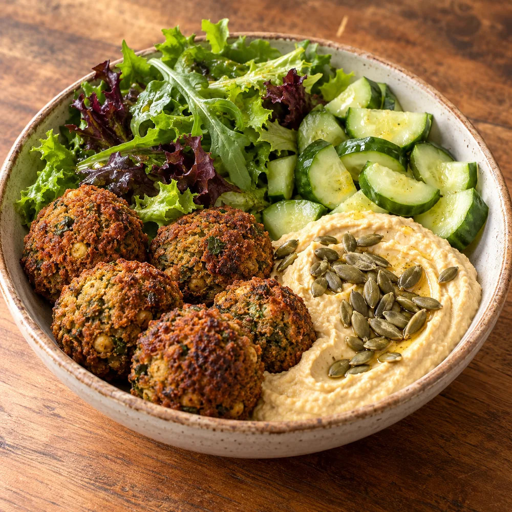 Falafel & Humus Kabak Çekirdekli Bowl