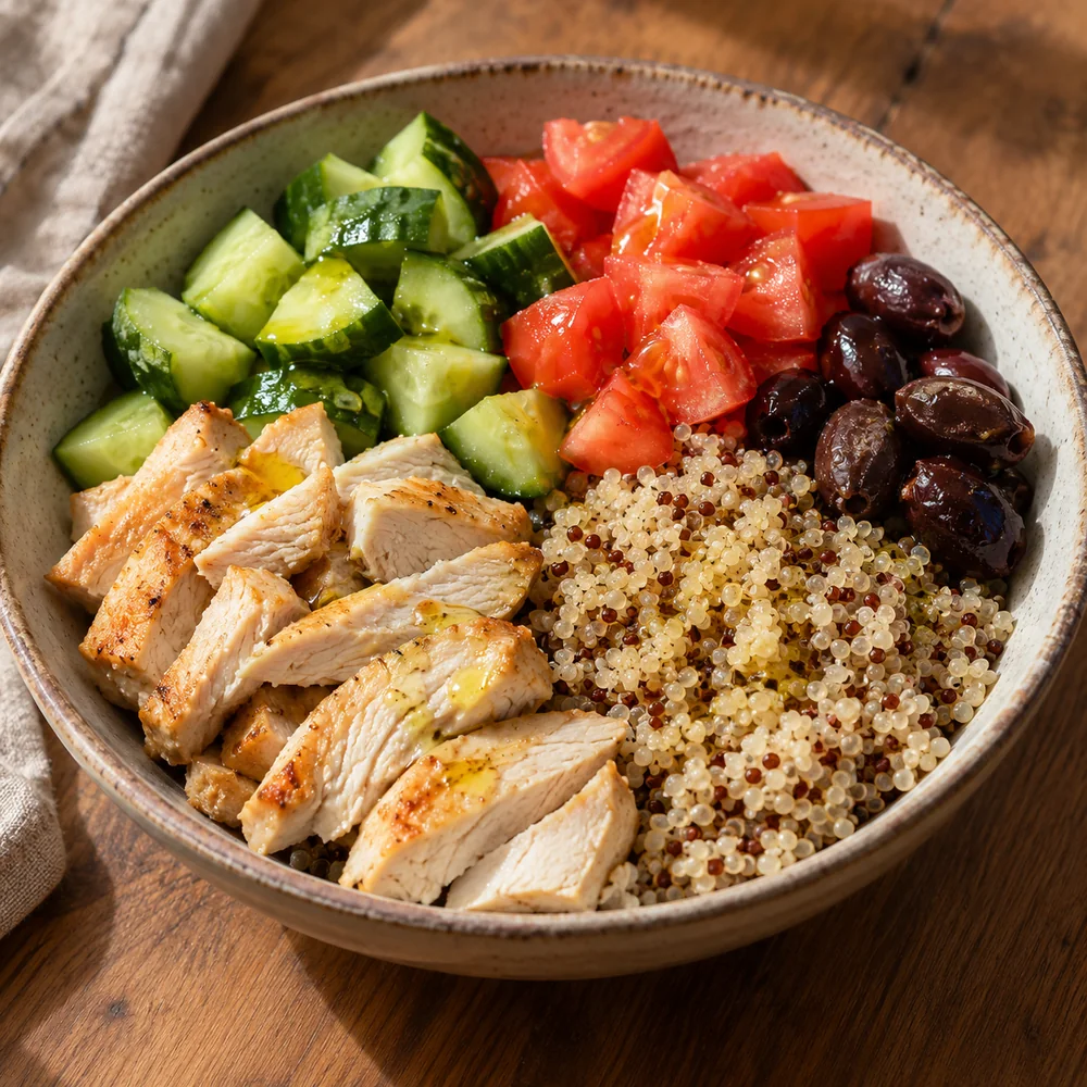 Hindi & Kahvaltılık Kinoa Zeytinli Bowl