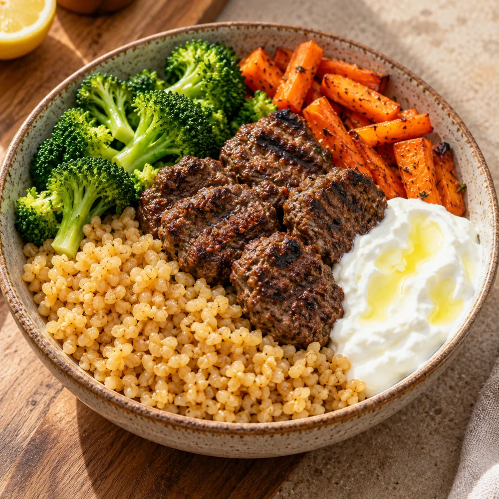 Izgara Köfte & Bulgur Yoğurtlu Bowl