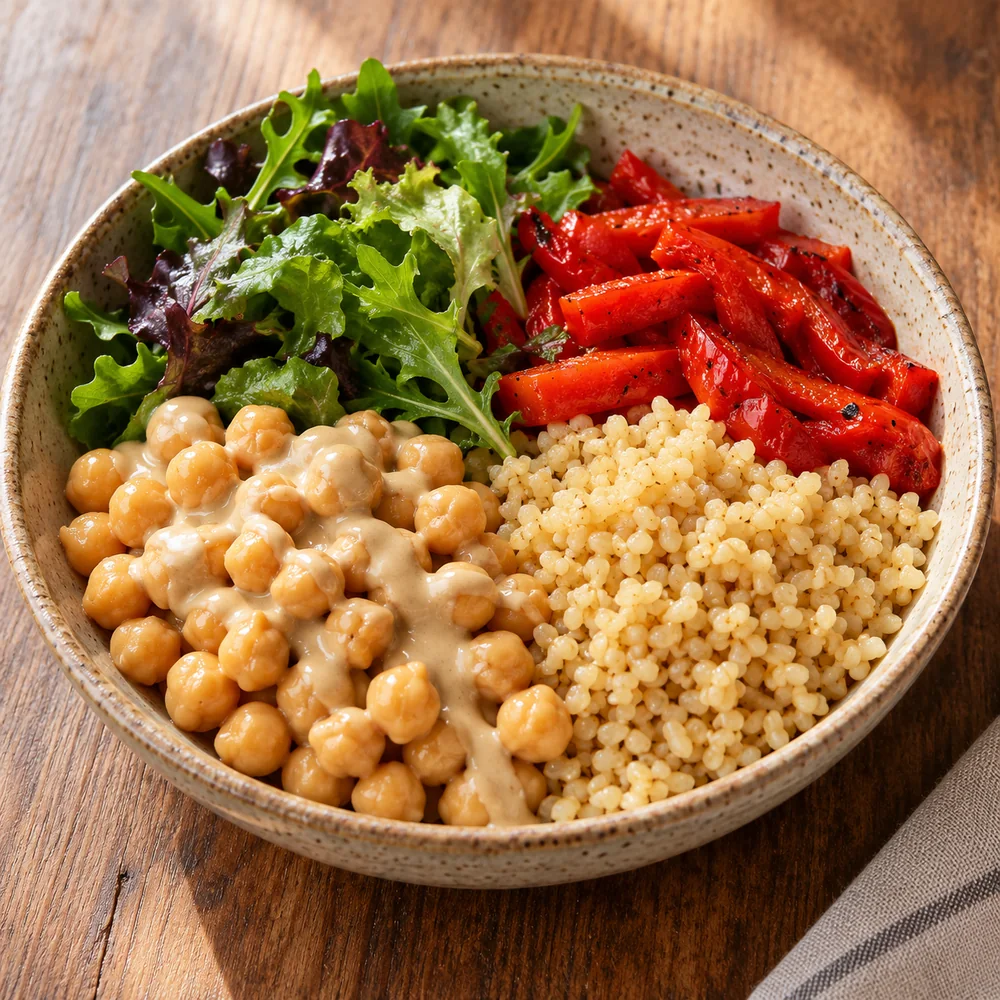 Nohut & Bulgur Tahini Soslu Bowl