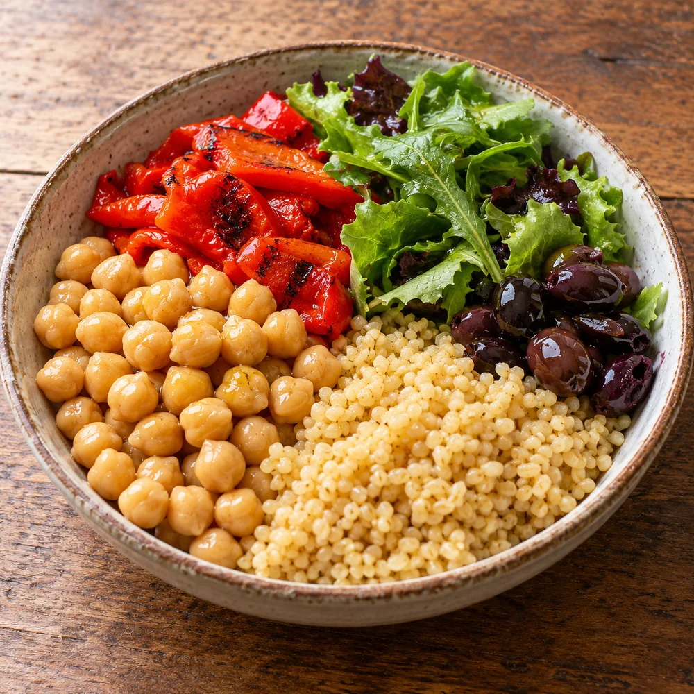 Nohut & Bulgur Zeytinli Bowl