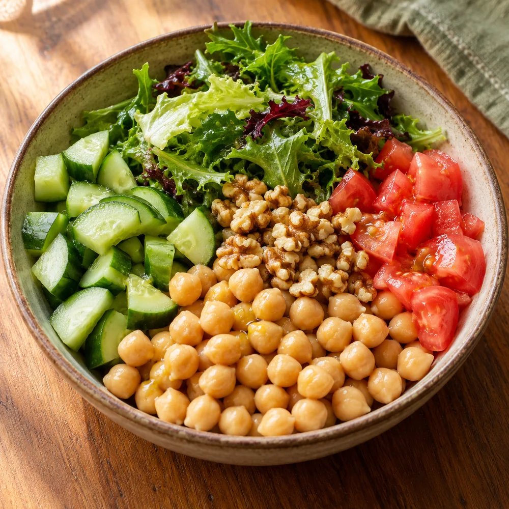 Nohut & Kahvaltılık Yeşillik Cevizli Bowl