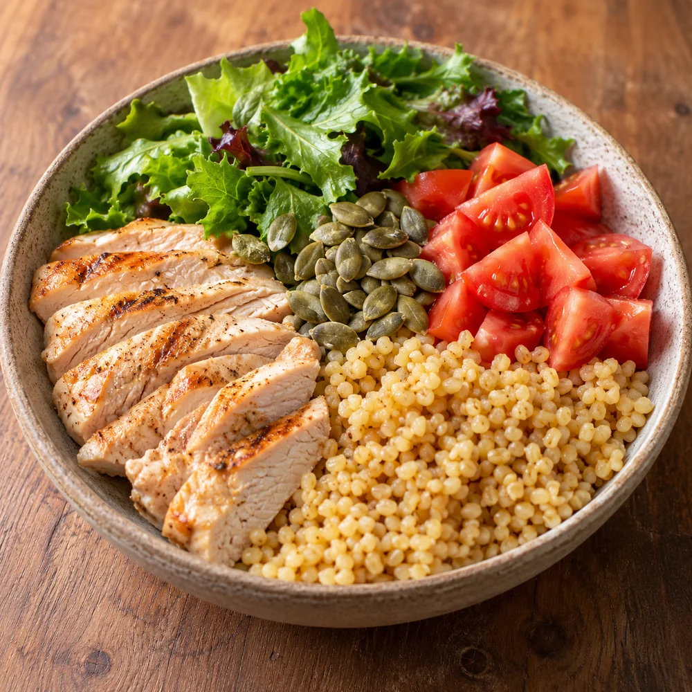 Tavuk & Bulgur Kabak Çekirdekli Bowl