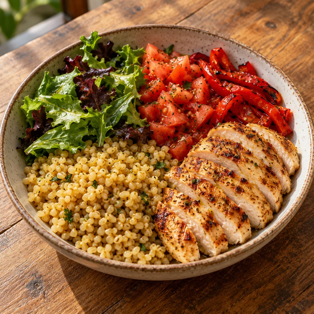 Tavuk & Bulgur Köz Biberli Bowl