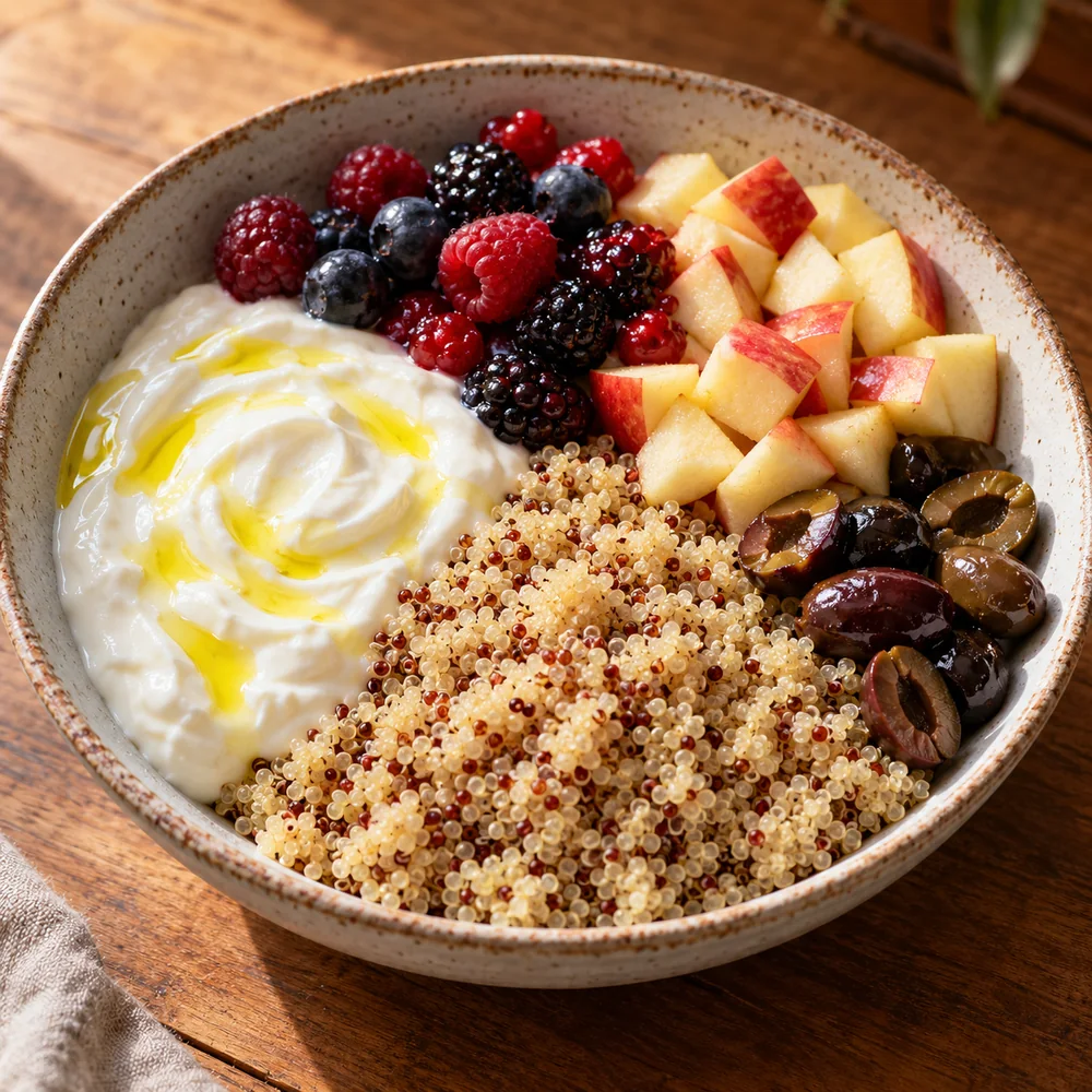 Yoğurt & Kinoa Zeytinli Bowl