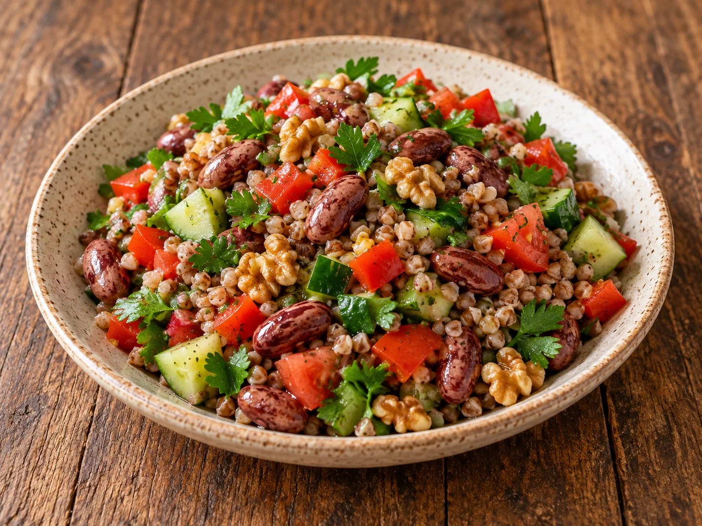 Barbunyalı karabuğday salatası