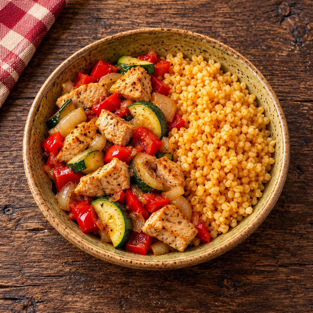 Hindi sebze sote ve bulgur