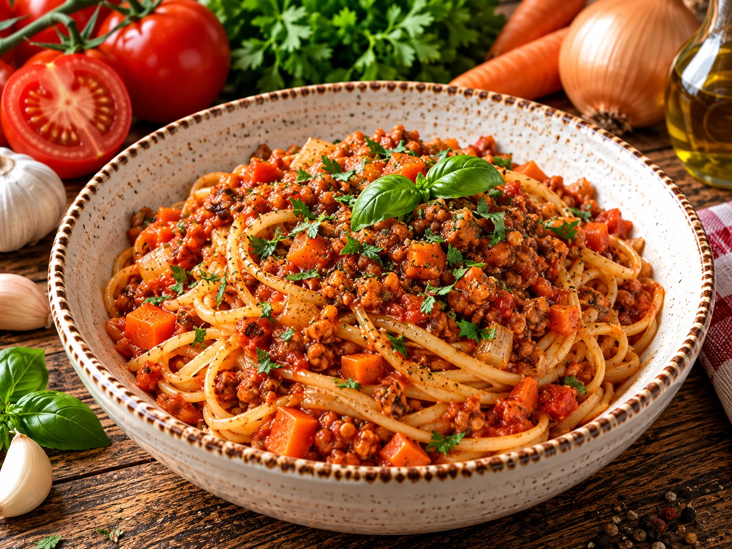 Bolonez soslu makarna