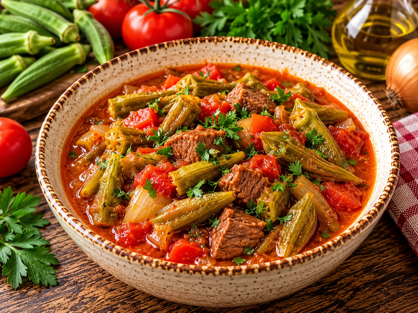 Etli bamya