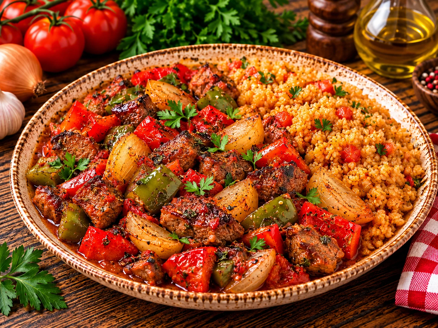 Izgara balıklı kinoa kasesi