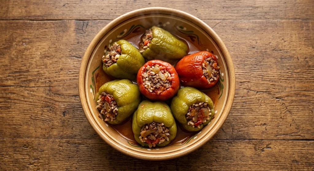 Kıymalı biber dolması