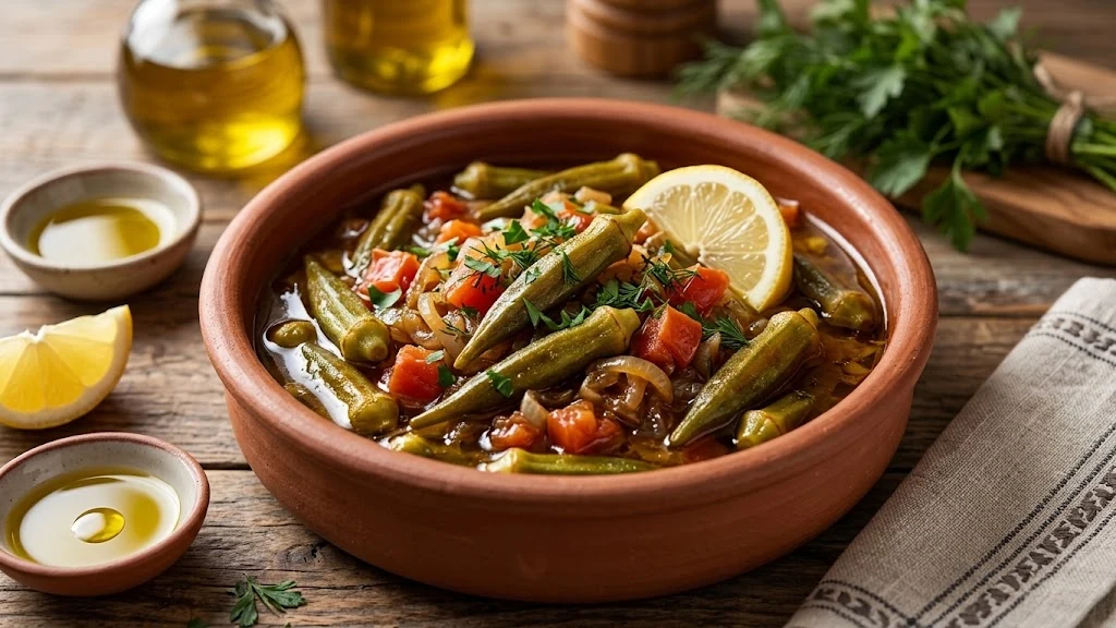 Zeytinyağlı bamya